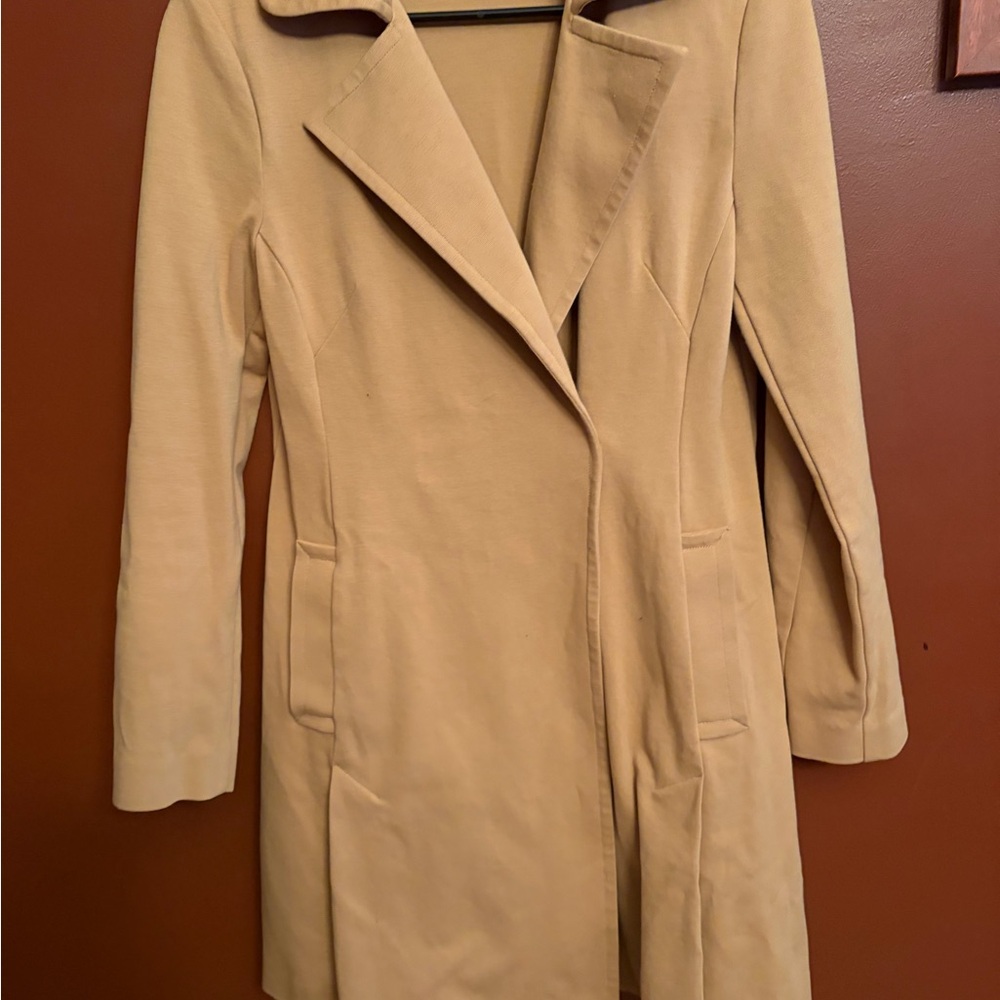 CAbi Tan Long Trench Coat